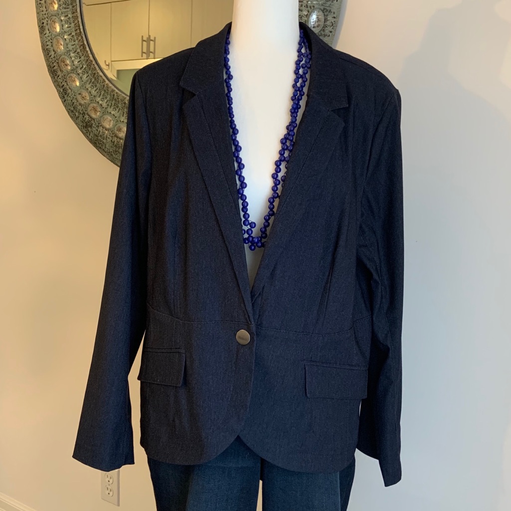 Dress Denim 2 Pc Skirt Suit